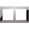 Rámček 2-násobný kov temná oceľ SIMON54Pre (simon)