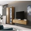 Cama Meble Obývačka VIGO 10 sivý mat/biely lesk 220 cm x 180 cm x 40 cm
