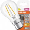 LED žiarovka P45 B22d 1,8W = 25W 250lm 2700K teplá biela 300° Filament STAR CLASSIC Osram