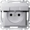 Schneider Electric Merten M-Elegance Zásuvka 230V, IP44, krytka Aluminium
