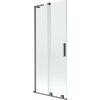 Mexen Velar L, 2-krídlová posuvná vaňová zástena 80 x 150 cm, 8mm číre sklo, brúsený grafit, 896-080-003-01-66