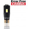 LED L339W T10 - W5W, 6x SMD5730 s čočkou CANBUS