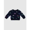 GAP Baby mikina s logom Čierna 4YRS Čierna Čierna