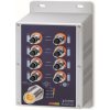 Planet vodotěsný průmyslový PoE switch, 8xFE M12, 8x PoE 802.3at 30W/180W, -40~+75°C, 12-56VDC, IP67 (ISW-808PT-M12)