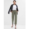 GAP Nohavice girlfriend khaki high rise Utility Zelená 20 Zelená Zelená