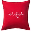 Ekg rybárčenie - Vankúš 50x50 - 50x50 - Iba poťah ( Červená )