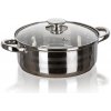 Nerezový kastról so sklenenou pokrievkou 24 cm LIVING