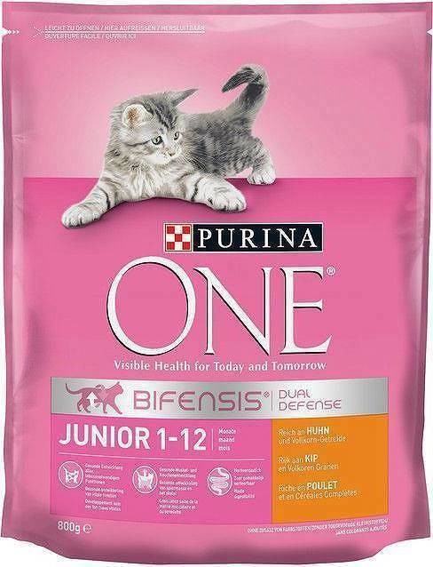 Purina ONE JUNIOR s kuraťom a ryžou 800 g