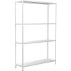 Kovový regál Schulte 4501-W 1800x1200x350 mm, 4 police, nosnosť 340 kg, biely