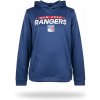 Outerstuff Dětská mikina New York Rangers NHL Authentic Pro Hood Po Hoodie Veľkosť: Dětské M (9 - 11 let)