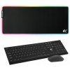 Herný set klávesnica myš bezdrôtová podložka RGB protišmyková