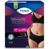 TENA Silhouette Plus Low Waist Black L čierne dámske naťahovacie inkontinenčné nohavičky 1x10 ks