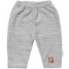 Baby Nellys Pletené nohavice Hand Made Boy sivé