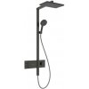 Hansgrohe Raindance Alive Q - Sprchový set s termostatom, 21x34 cm, 3 prúdy, EcoSmart, kefovaný čier - 24591340
