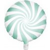 Fóliový balón Cukrík, 35 cm, mint