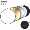 PULUZ Reflexné dosky 60 cm 5 v 1