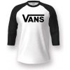 VANS tričko Classic Raglan-B White/Black YB2 vel. XXL