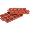 Contacto Silikonová pečící forma formičky o průměru 37 mm 853/037 terakotová