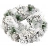 Veniec MagicHome Vianoce, adventný, biely, 32 cm