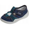 Chlapčenské papuče lopta tmavomodré Viggami, veľ. 23