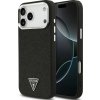 Case Guess Glitter Triangle Logo MagSafe for iPhone 17 Pro Max black (GUHMP17XPFGTSCMK)