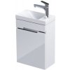 Oristo Silver Uni umývadlo so skrinkou 40 cm biela OR33-ZD1D-40-1