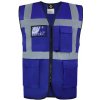 Korntex Hamburg Multifunkčná reflexná vesta KX810 Royal Blue XL