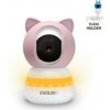 EVOLVEO Baby Monitor LUX- Múdra 360 ° videoopatrovateľka s nočným videním, detekciou plače a pohybu, ružová