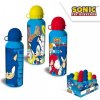 KIDS LICENSING Hliníková fľaša na pitie Ježko Sonic / žltý vrchnák, 500ml, SN7141MC