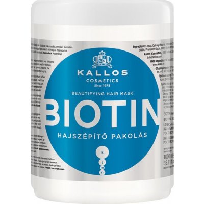 Kallos KJMN Biotin Hair Mask 1000 ml