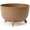 Nohel Garden Žardinka ROMA ECO WOOD 4v1 plastová + 3 ks nožičiek 24x15cm šedá