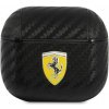 Ferrari Carbon PC/PU puzdro pre Airpods 3 FESA3CABK