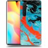 Picasee silikónový čierny obal pre Xiaomi Mi Note 10 Lite - Blue Magma