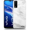 Picasee silikónový prehľadný obal pre Vivo Y20s - White marble
