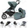 Set 5v1 Thule Urban Glide 3 Mid blue 2024 + vanička Mid blue + pláštenky + ochranná sieť