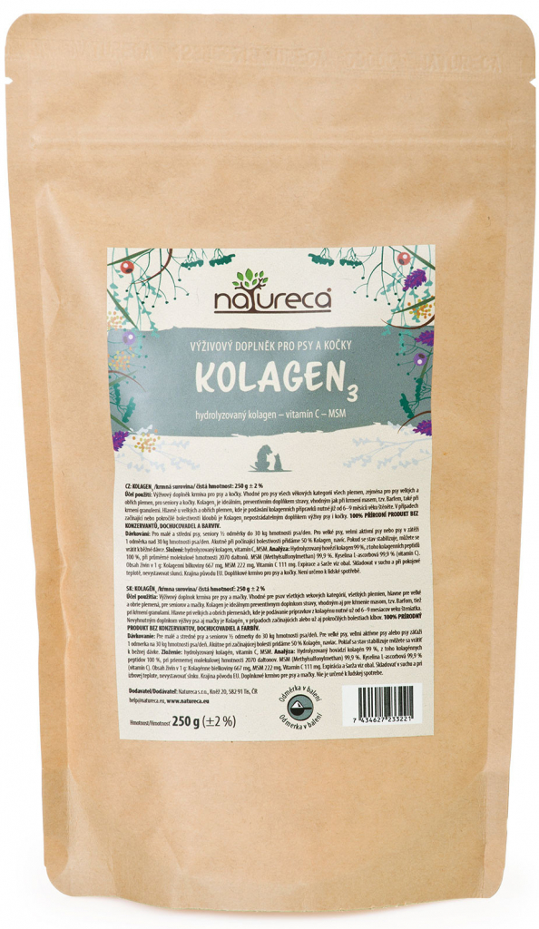 Natureca Kolagen 3 sušený hydrolizovaný 250g