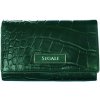 SEGALI Dámska kožená peňaženka 910 19 704 green
