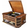 GRAMOFÓNOVÝ ADAPTÉR RETRO ŠTÝL RÁDIO FM KAZETA MP3 CD USB AUX DIAĽKOVÝ OVLÁDAČ HYUNDAI