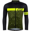 Force SPRAY army-fluo pánsky cyklistický dres - dlhý rukáv - army-fluo S