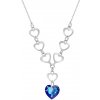 Náhrdelník modrý so Swarovski Elements Feeling NS64328BB Bermuda Blue