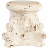 Clayre & Eef Béžový antik dekoračný stolík pod kvety - 22*22*21 cm - Clayre & Eef
