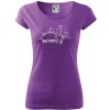 Profil Malé Karpaty - Dámske tričko Pure - 2XL ( Fialová )