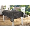 Obrus ​​na stôl záhradný PVC s lemovaním antracit 130x160cm