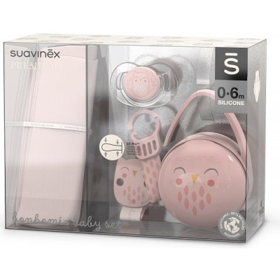 Suavinex SUAVINEX | Darčekový baby set BONHOMIA - ružový