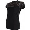 SENSOR MERINO IMPRESS dámske tričko kr.rukáv čierna / pattern Veľkosť: M