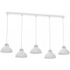 Luminex | Luster na lanku SVEN 5xE27/15W/230V biela | LU9100