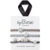 By Eloise London Set Shades of Grey sada gumičiek do vlasov sivá