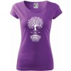 Narodeninový strom 50 - Dámske tričko Pure - 2XL ( Fialová )