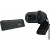 Logitech Bezdrátová klávesnice MX Keys S, grafitová, US (920-011587) + Brio 100 (960-001585)
