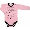 Baby Nellys Body Ružové Dlhý Rukáv Baby Little Star-74